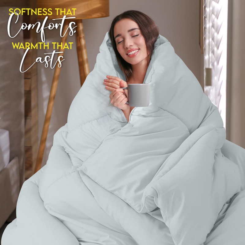 Utopia Bedding Comforter Duvet Insert, Quilted Comforter with Corner Tabs,