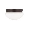 Generation Lighting 2-Light Webster Traditional Flush Mount Ceiling Light Bronze