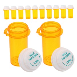 FOMIYES Compact Medication Dispensing Bottles Travel Organizer Case 12 Reusable Small Travel Cases for Medication