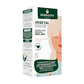Herbatint Vegetal Colour Neutral Cassia Power, Henné Neutro | Coloración Vegetal para Cabello a Base de Henna y Hierbas Ayurvédicas, 100% Natural y Orgánica - 100 g