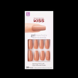 Kiss Gel Fantasy Ready-To-Wear Gel Long Nails, KGNC104F