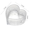 WAIT FLY Glass Heart-shaped Candy & Dessert Bowl - Fruit