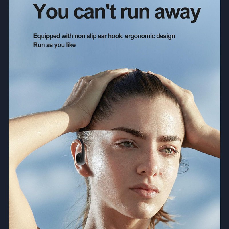 Bluetooth Earbuds, Wireless Single Ear Hands-Free Headset with Ear Hook,