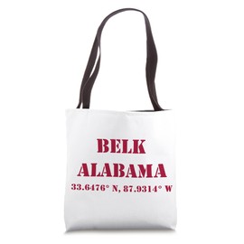 Belk Alabama Coordinates Souvenir Tote Bag