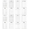 Operitacx 16pcs Nonstick Memo Pads for Notes and Schedules Blank