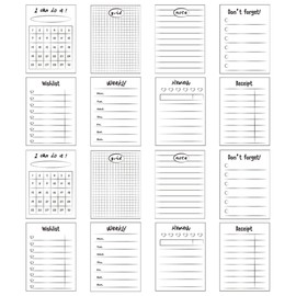 Operitacx 16pcs Nonstick Memo Pads for Notes and Schedules Blank Message Writing Paper for Office School and Home Organization Multi-function Planning Notepads
