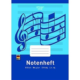 Sheet Music Book DIN A4 8 Sheets
