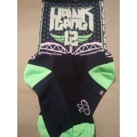 Revolushon Sportswear Seattle Seahawks 12th man "Hawk Gang" socks (Mens, LG, Navyl)
