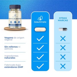 Beautimate Citrato De Magnesio 500mg 100 Cápsulas, Alta Absorción, Premium, Vegano Y Natural, Beautimate