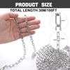 100 ft 1/12" Stainless Steel Hanging Chain Metal Chain Link
