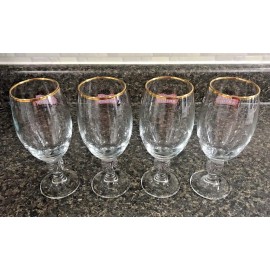 Stella Artois 4-Pack Original Gold Rim Glass Chalice 33cl