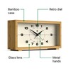 NEWGATE® Lemur Alarm Clock | Rectangular Design | Bamboo case