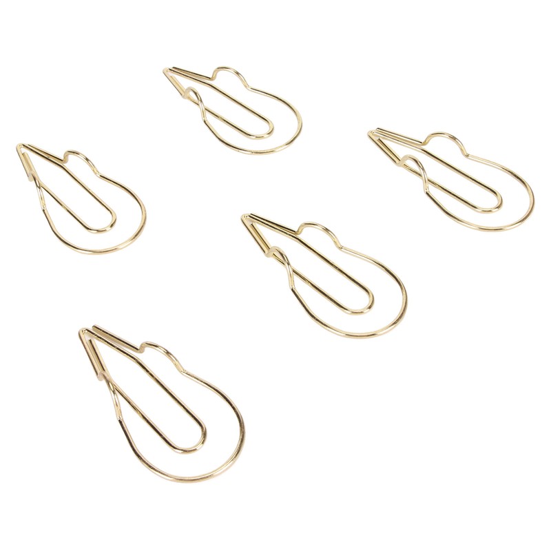 50Pcs Metal Pen Clips Multifunction Strong Clamping Force Electroplated Pen