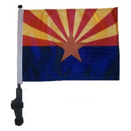 SSP Flags Arizona (State of AZ) Golf Cart Flag EZ On & Off Bracket