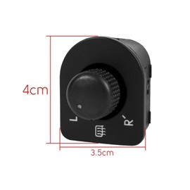 Runmade Side Mirror Switch Control 1J0 959 565 - for Volkswagen VW Beetle Passat B5 Jetta Golf Mk4 GTi R32 1998 1999 2000 2001 2002 2003 2004 2005 - Function: Heat, Mirror Adjust