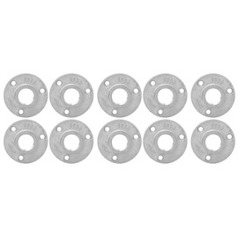 10PCS DN20 3-Holes Flange Base Pipe Fittings Aluminum Alloy Threaded Shelf Fixing Base