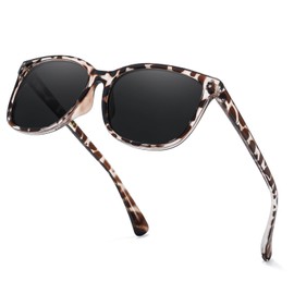 TJUTR Polarised Sunglasses for Women UV400 Protection Retro Square Sun Glasses Ladies Chic Stylish Shades for Driving Travel