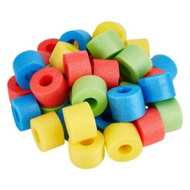 OLYCRAFT 50Pcs Mixed Floating Pool Noodles Foam Rope Tube Small Size Hollow Swimming Pools Noodle Bulk Floats Bright Foam Noodles Swim Water Foams Hollow Noodle for Play or DIY Craft Projects