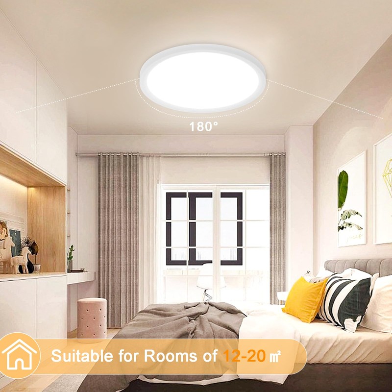 BOSITE Ceiling Light LED 30 W, 4000 K Round Ceiling