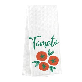 HDHBP Tomato Dish Towels Summer Garden Hand Towel Tea Towel for Home Farmhouse Bathroom Kitchen Decor