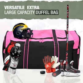 Jetstream 36 Inch Heavy Duty Waterproof 3-Pocket Hockey Bag Pink