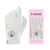 Womens Golf Glove Left Hand Sheepskin Leather Gloves Full Finger