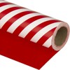 WRAPAHOLIC 30 Inch Reversible Wrapping Paper - Jumbo Roll Red