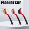 HQRNYP 3 PCS Wire Brush Set, Car Cleaning Kit, Nylon/Brass/Stainless