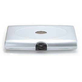 Smart Jewelry Case Box Organizer | Two Sided, Tangle-free Peg System + Compartments | Silver | PERSONALIZE | for Women, Travel, Hotel, Safe