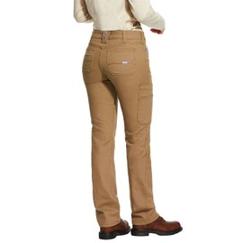 Ariat Women’s Flame Resistant Stretch DuraLight Canvas Stackable Straight Leg Pant Iron Grey