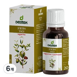 Destech Jojoba Oil, 6, 20ml / 데스텍 호호바 오일, 6개, 20ml