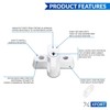 XFORT® 4 Pack Door Jammer and Window Locks for uPVC