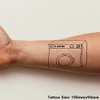 'Washing Machine' Temporary Tattoo - Water Resistant, Skin-Safe, Non-Toxic Transfer