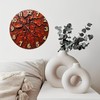 Rustic Wooden Wall Clock Crackled Texture Design Home Decor 10-Inch