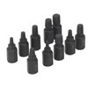 10Pcs Broken Screw Extractor Set 1/4 7/32 3/16 5/32 1/8