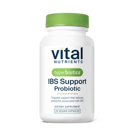 Hyperbiotics Vital Nutrients IBS Probiotic | Reduce Symptoms of IBS* | Clinically Studied Vegan probiotic for IBS Relief from Bloating, Gas, Diarrhea, & Abdominal Discomfort* | 30 Capsules