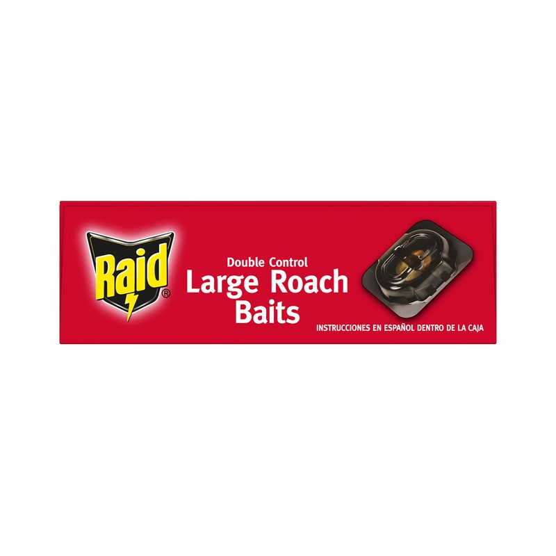 Raid Double Control, Large Roach Baits 0.70 Ounce (Pack of