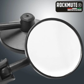 RockMute For SV650/A SV650X RV200 GW250 Handlebar Bar End Mirror Rear View Retro Round