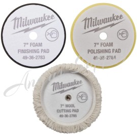 Milwaukee 49-36-2783 49-36-2784 49-36-2785 7" Polisher Pad kit for 2738-20
