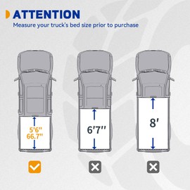 Soft Tri-Fold Truck Bed Tonneau Cover Fit for Toyota Tundra 2022 2023 2024 2025 with Deck Rail System (Excl. Trail Edition) 5.5 ft Bed