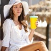 Alohastarttg Plastic Reusable Cups, 4 Pack of 20.5oz Drinking Cups