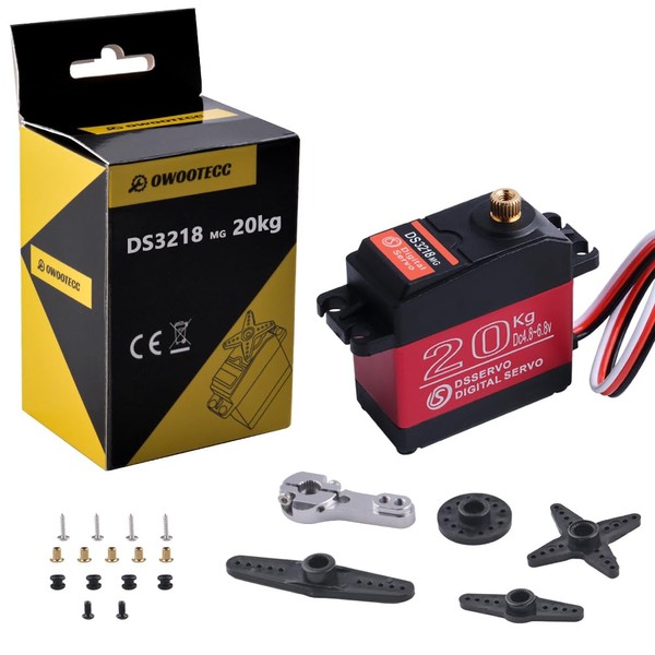 owootecc 20KG Servo Motor High Torque Digital Servo DS3218 Metal