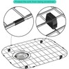 Slideep Sink Bottom Grid for Kitchen, Stainless Steel Sink Protector