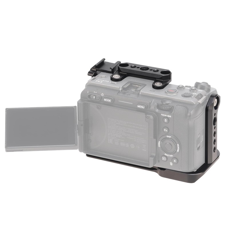 FOTGA FX3/FX30 Camera Cage with NATO Rail, Cold Shoe, 1/4"