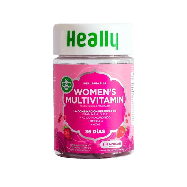 Multivitamnico para Mujer, Gomitas, Para Mayor Energa, Sabor Fresa y