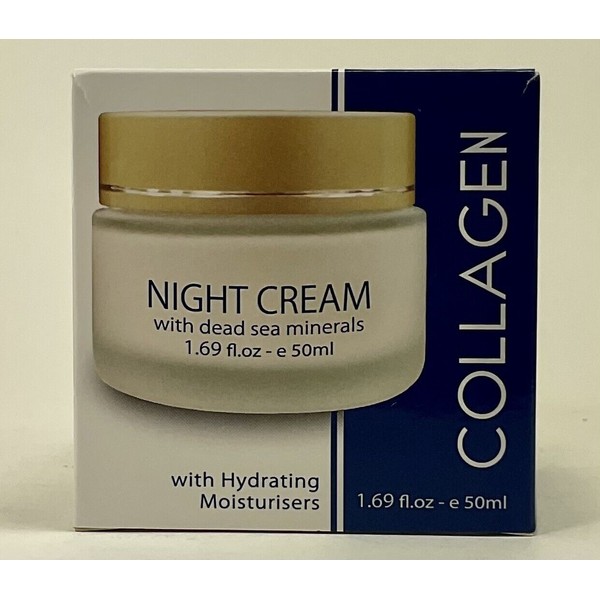 Dead Sea Collection collagen night cream with Dead Sea Minerals 1.69 oz.