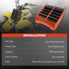 A-Premium Orange Plastic Gas Tank Side Covers with Grill Compatible