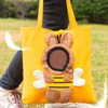 Pet Shoulder Bag Breathable Adjustable Elastic Opening Cute Canvas Pet
