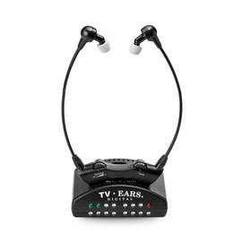 TV Ears Digital Wireless Headset System - Personal Volume Control, Quiet to Loud, Supports Most TV Brands, Ideal for Seniors & Hearing Impaired, Plug N' Play, No Pairing/Audio Delay, Dr Rec -11741
