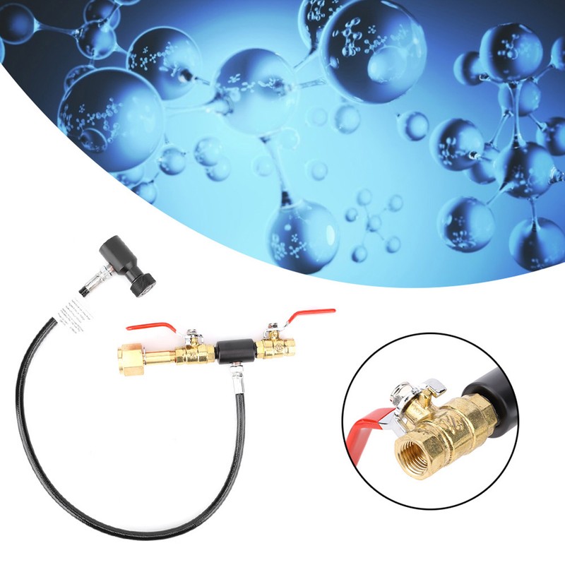 CO2 Cylinder Refill Adapter with Hose for Sodastream Filling G1/2